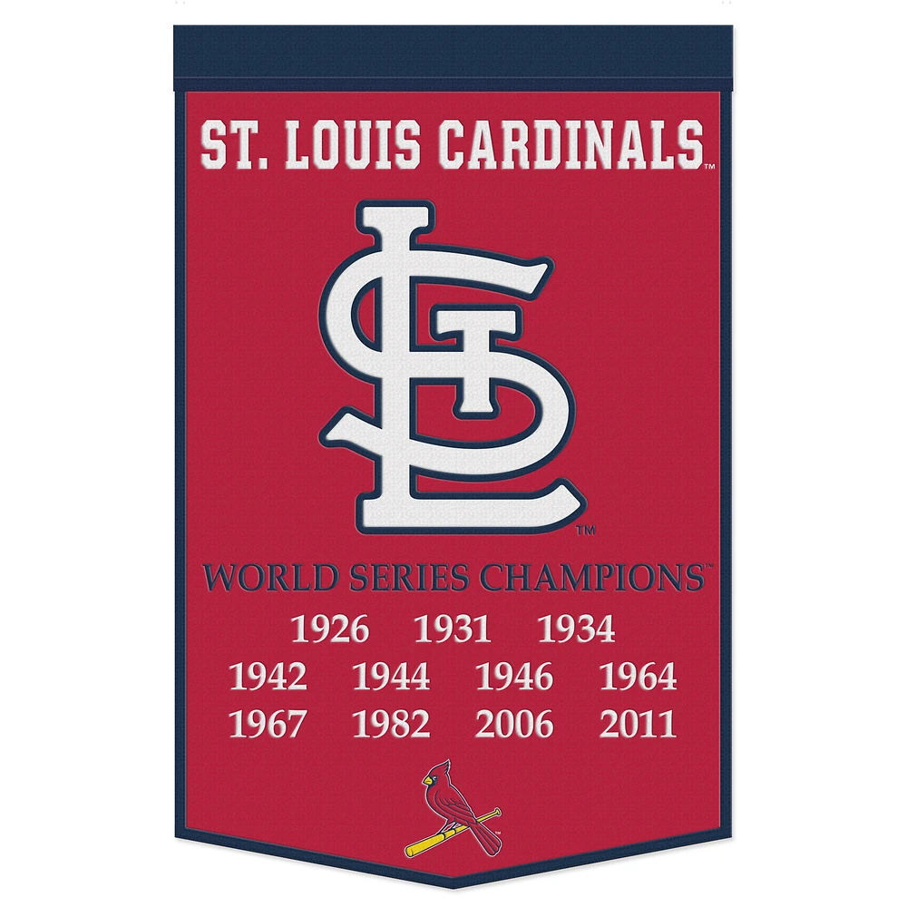 WinCraft St. Louis Cardinals 24" x 38" Championship Banner