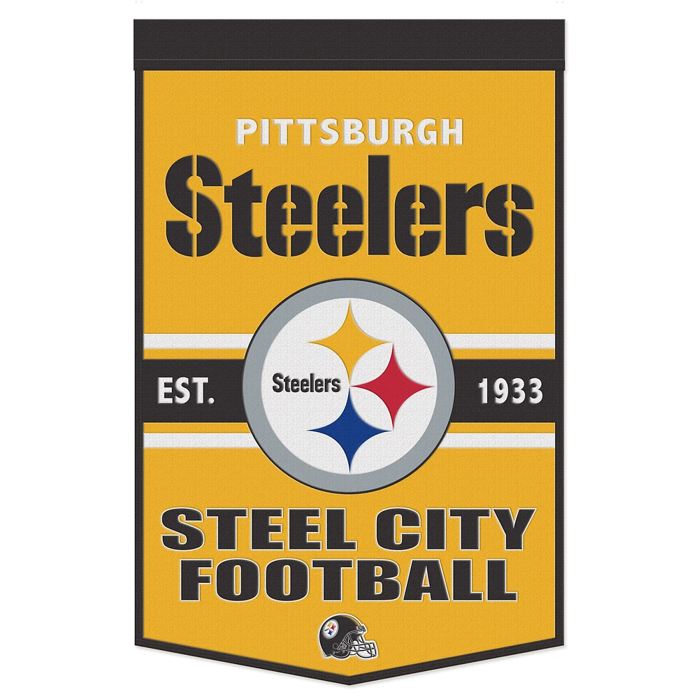 WinCraft Pittsburgh Steelers 24" x 38" Slogan Banner