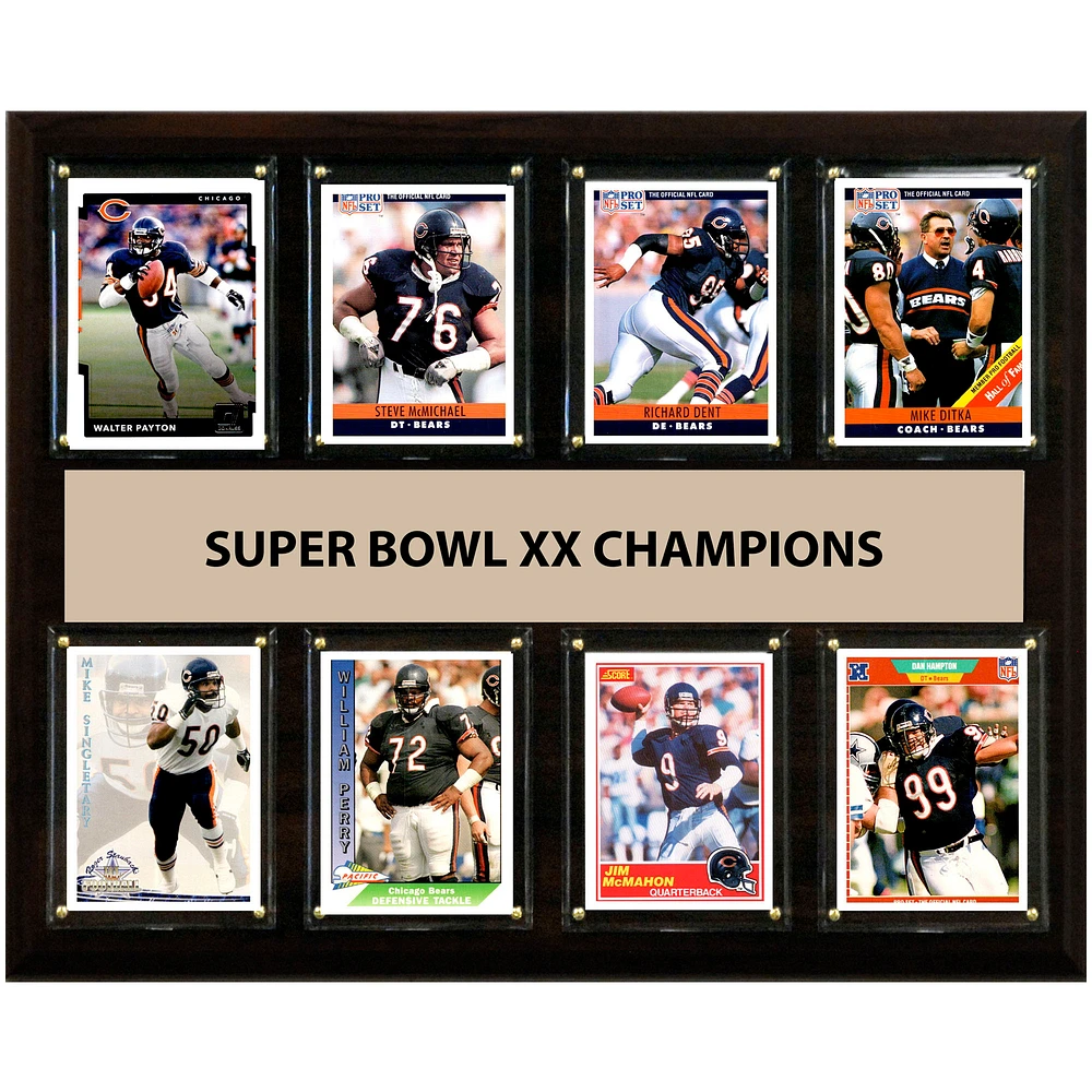 Chicago Bears Super Bowl XX Champions 12'' x 15'' Plaque
