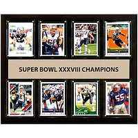 New England Patriots Super Bowl XXXVIII Champions 12'' x 15'' Plaque