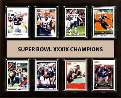 New England Patriots Super Bowl XXXIX Champions 12'' x 15'' Team Plaque