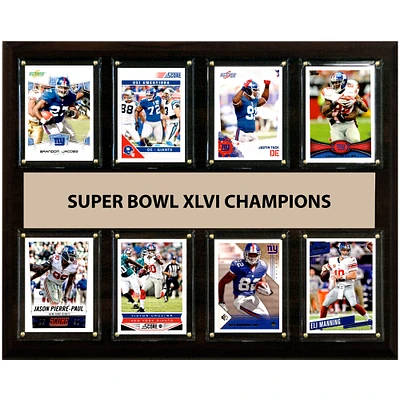 New York Giants Super Bowl XLVI Champions 12'' x 15'' Plaque