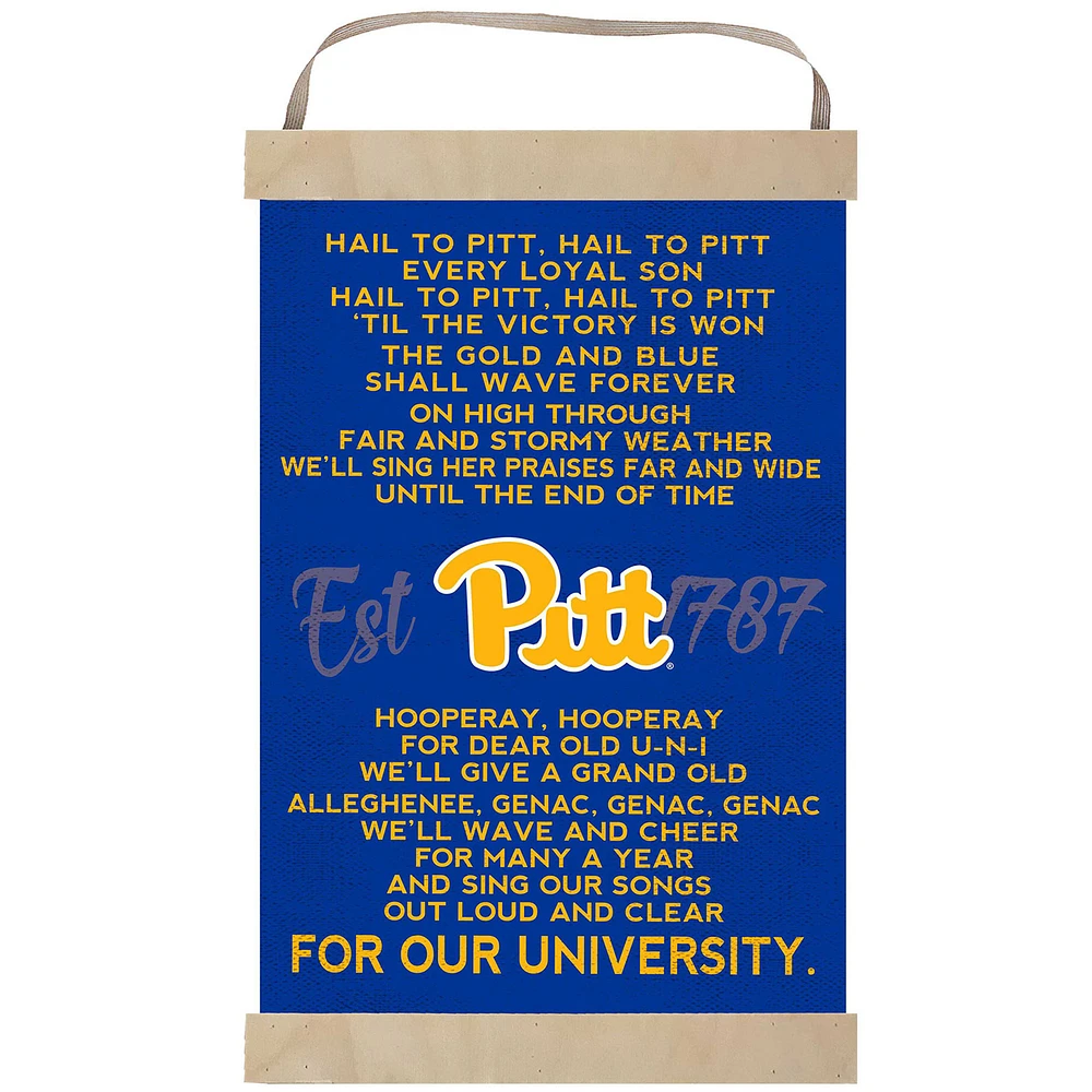 Pitt Panthers Fight Song Banner Sign