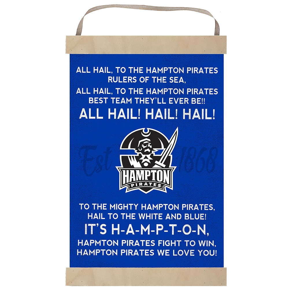 Hampton Pirates Fight Song Banner Sign