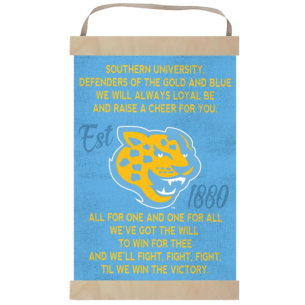 Southern University Jaguars Fight Song Banner Sign