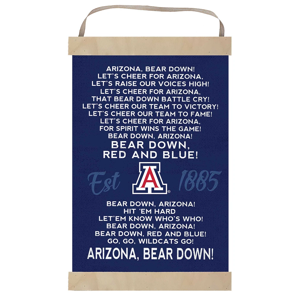 Arizona Wildcats Fight Song Banner Sign