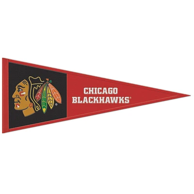WinCraft Chicago Blackhawks 13" x 32" Wool Primary Logo Pennant