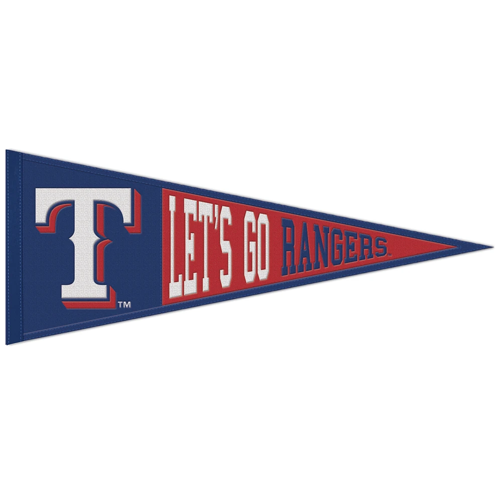 WinCraft Texas Rangers 13" x 32" Slogan Pennant