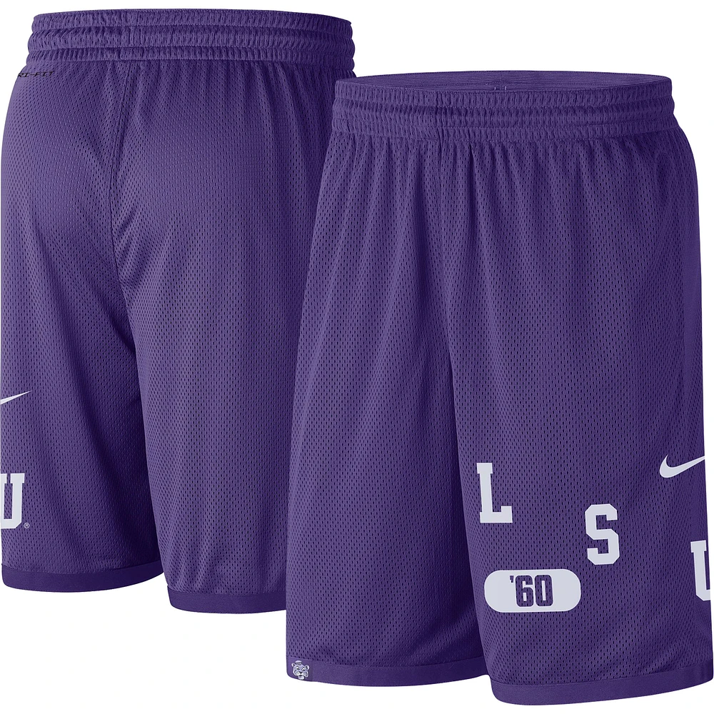 Men's Nike Purple LSU Tigers Wordmark Performance Shorts