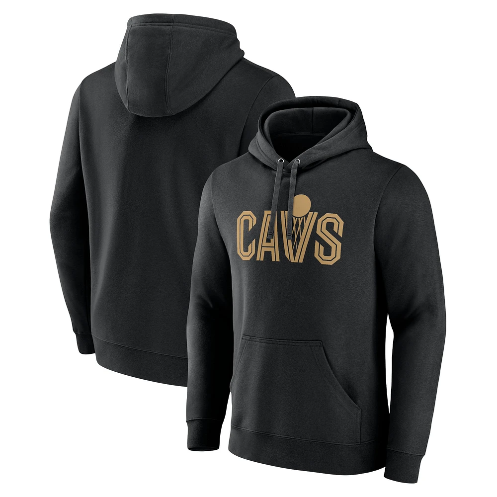 Men's Black Cleveland Cavaliers Wordmark Alternate Pullover Hoodie