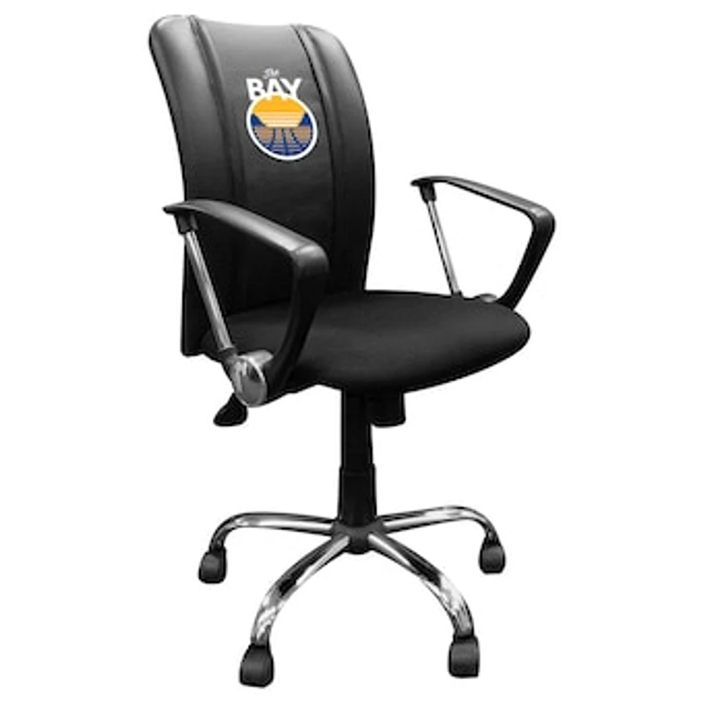 Black Golden State Warriors Team Curve Task Chair