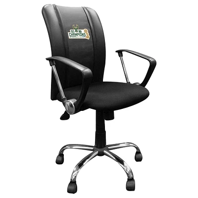 Black Milwaukee Bucks 2021 NBA Finals Champions Curve Task Chair