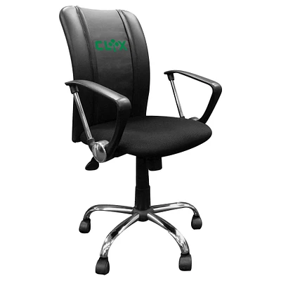 Black Celtics Crossover Gaming Logo Curve Task Chair
