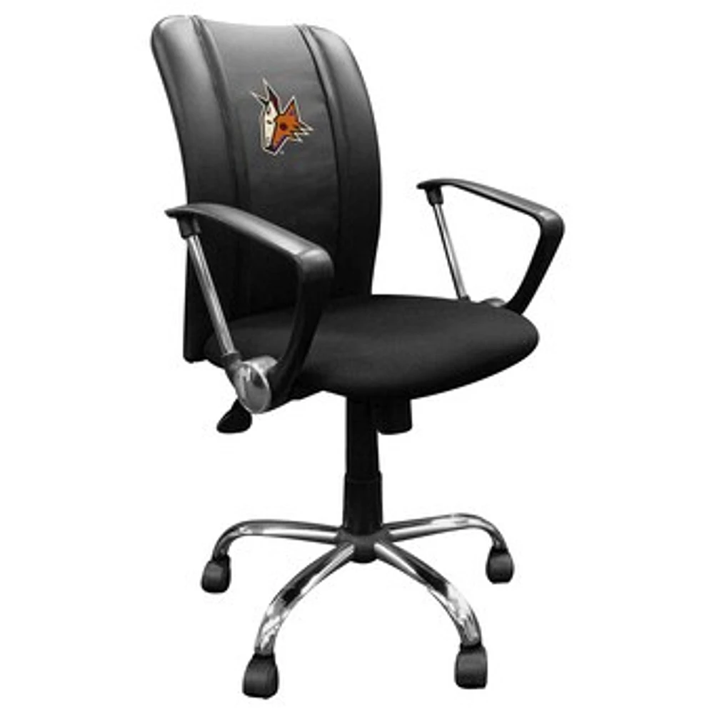 Black Arizona Coyotes Team Curve Task Chair