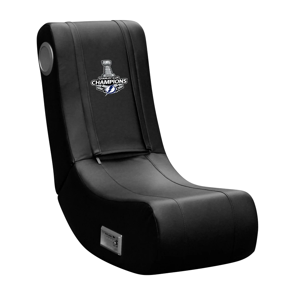 Black Tampa Bay Lightning 2021 Stanley Cup Champions Game Rocker 100