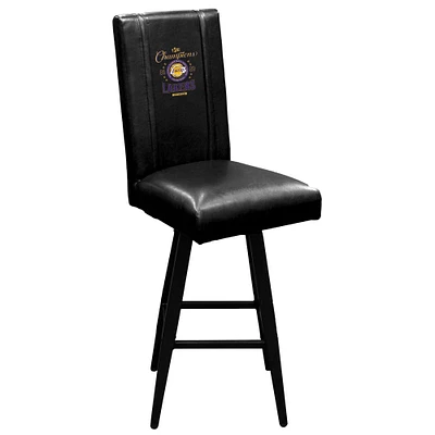 Black Los Angeles Lakers 2020 NBA Finals Champions Swivel Bar Stool 2000