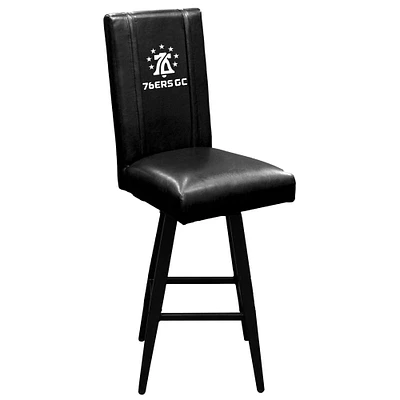 Black 76ers GC Logo Swivel Bar Stool 2000