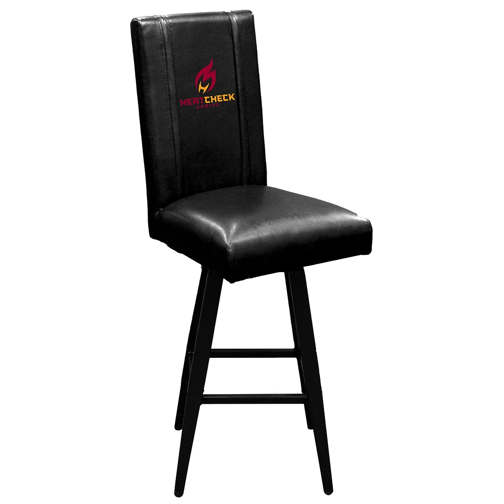 Black Heat Check Gaming Swivel Bar Stool 2000