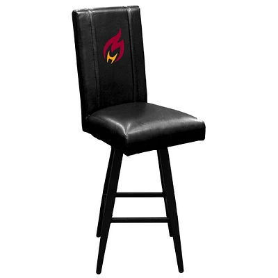 Black Heat Check Gaming Logo Swivel Bar Stool 2000