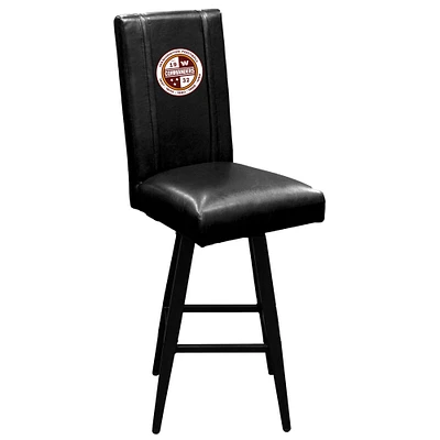 Black Washington Commanders Seal Logo Swivel Bar Stool 2000