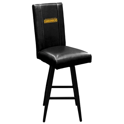 Black Washington Commanders Logo Swivel Bar Stool 2000