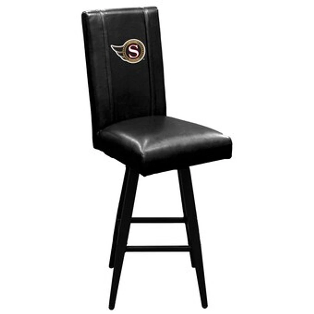 Black Ottawa Senators Logo Swivel Bar Stool 2000