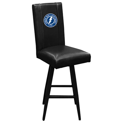 Black Tampa Bay Lightning Logo Swivel Bar Stool 2000