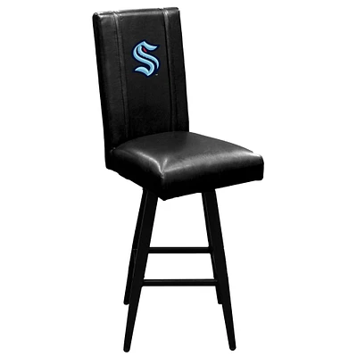 Black Seattle Kraken Primary Logo Swivel Bar Stool 2000