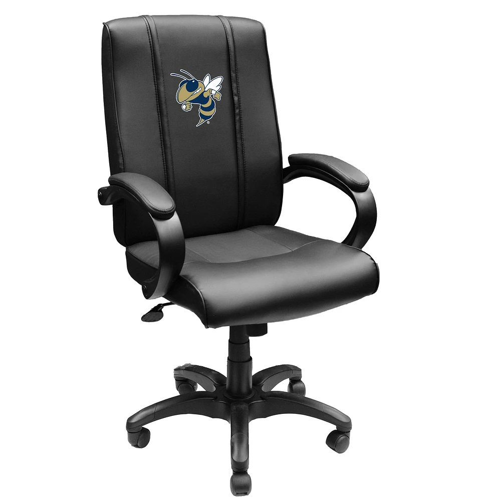 Black Georgia Tech Yellow Jackets Team Logo Office Chair 1000
