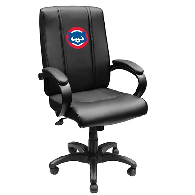 Black Chicago Cubs Team Logo Office Chair 1000