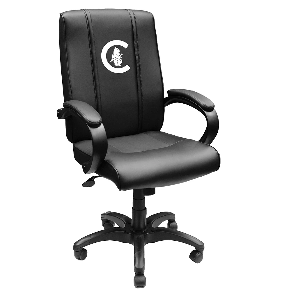 Black Chicago Cubs Logo Office Chair 1000