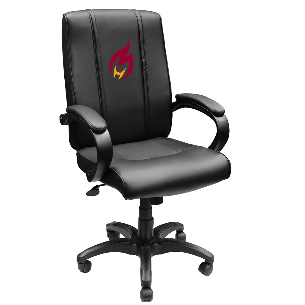 Black Heat Check Gaming Logo Office Chair 1000