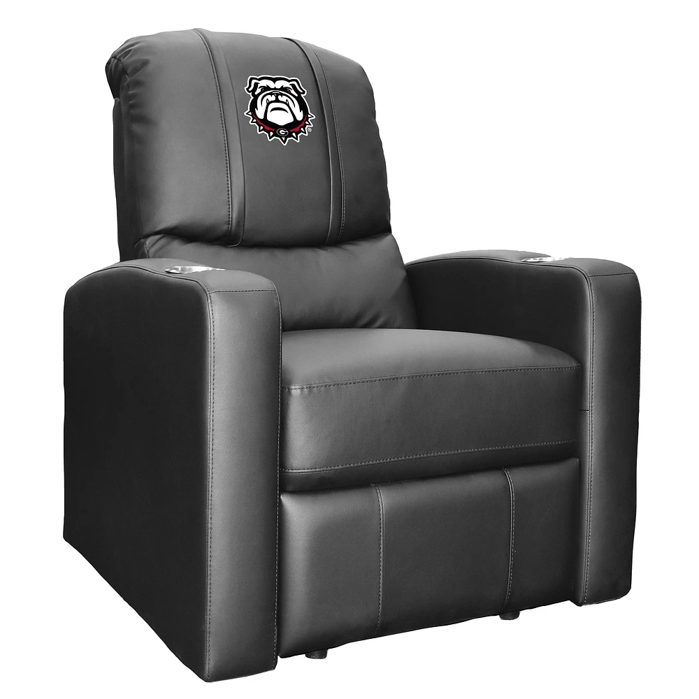 Black Georgia Bulldogs Stealth Manual Recliner