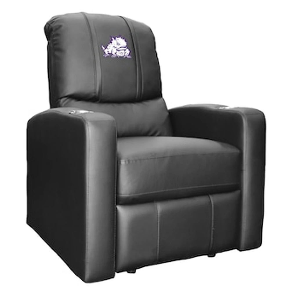 Black TCU Horned Frogs Logo Stealth Manual Recliner