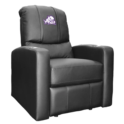 Black TCU Horned Frogs Logo Stealth Manual Recliner