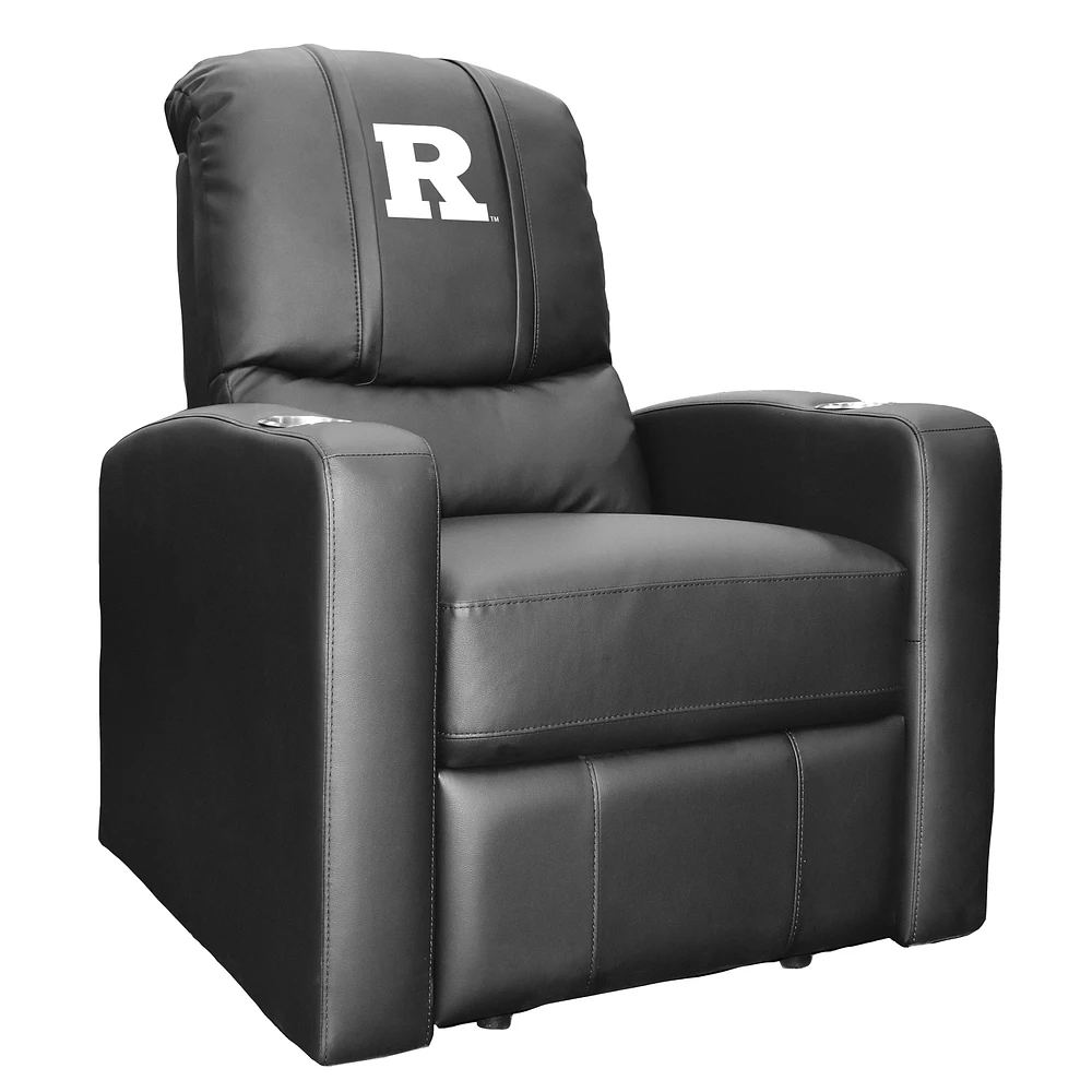 Black Rutgers Scarlet Knights Logo Stealth Manual Recliner