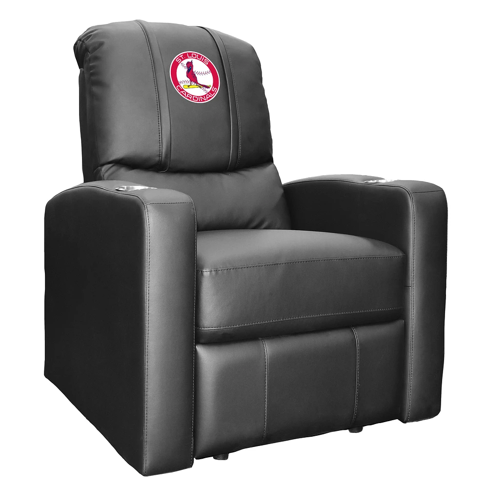 Black St. Louis Cardinals Logo Stealth Manual Recliner