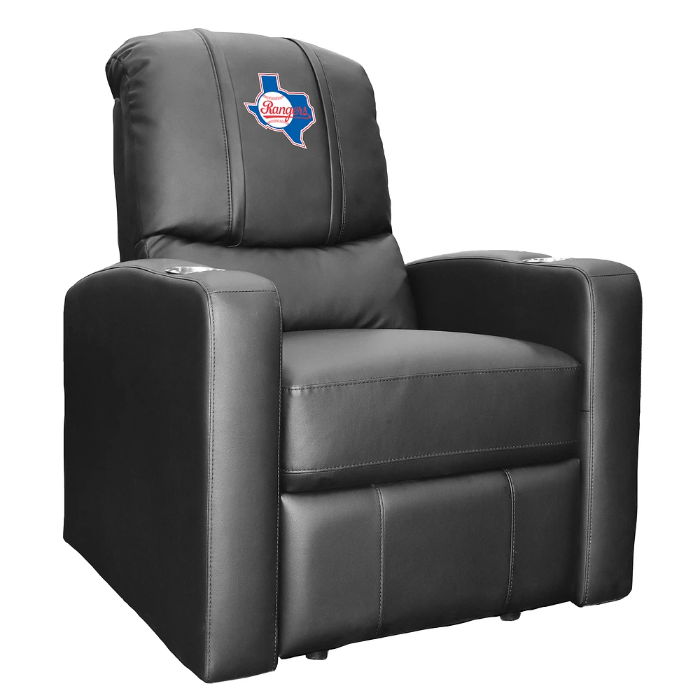 Black Texas Rangers Stealth Manual Recliner