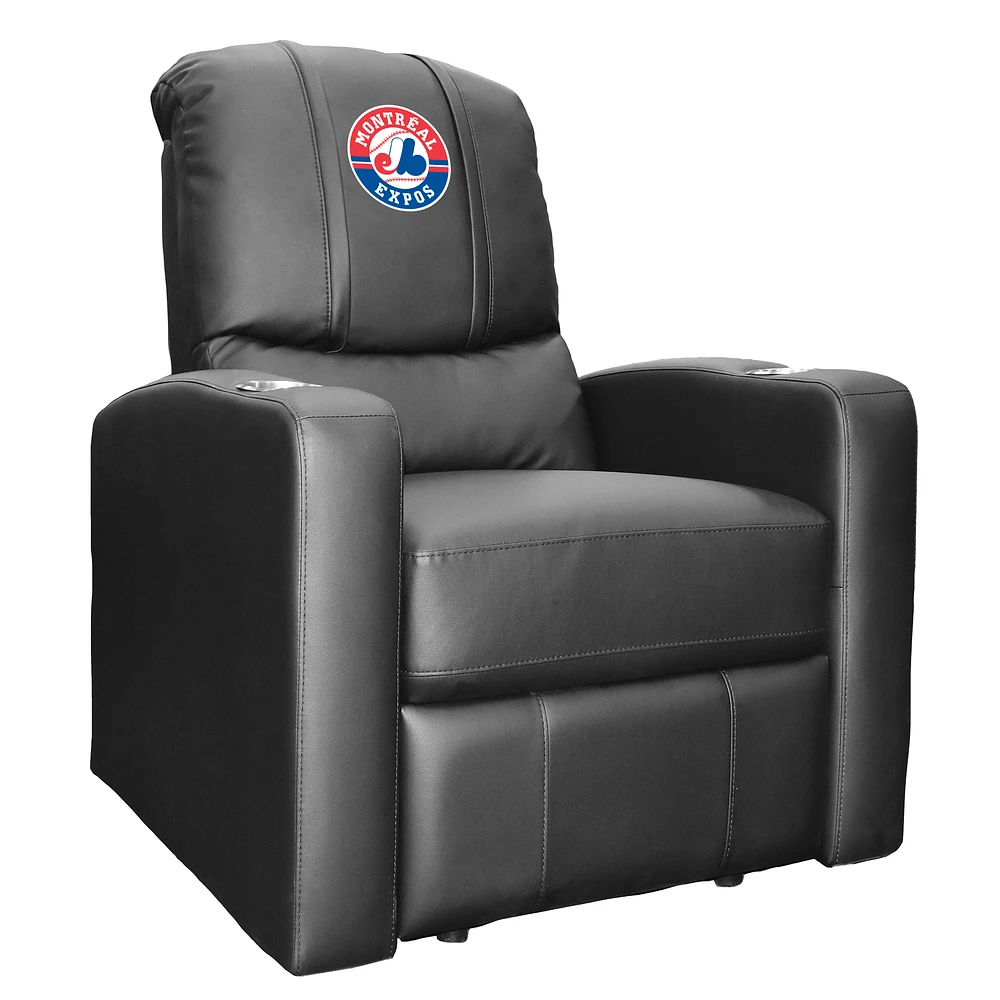 Black Montreal Expos Stealth Manual Recliner