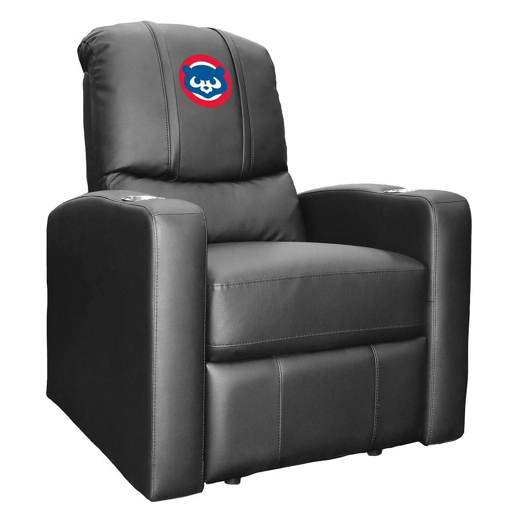 Black Chicago Cubs Team Logo Stealth Manual Recliner