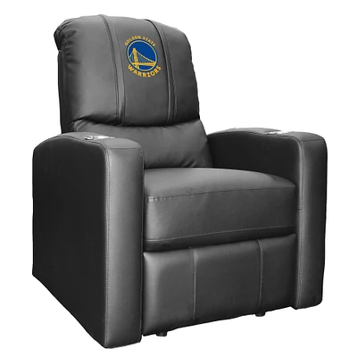 Black Golden State Warriors Logo Stealth Manual Recliner