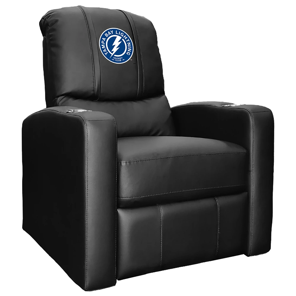 Black Tampa Bay Lightning Logo Stealth Manual Recliner