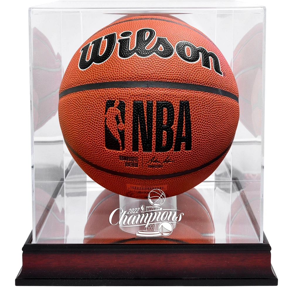 Fanatics Authentic Golden State Warriors 2022 NBA Finals Champions Mahogany Basketball Display Case