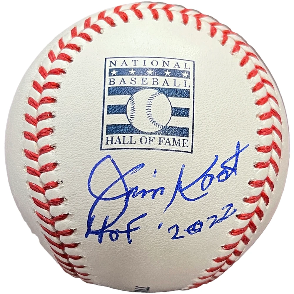 Jim Kaat Minnesota Twins Autographed Hall of Fame Logo Baseball with "HOF 2022" Inscription