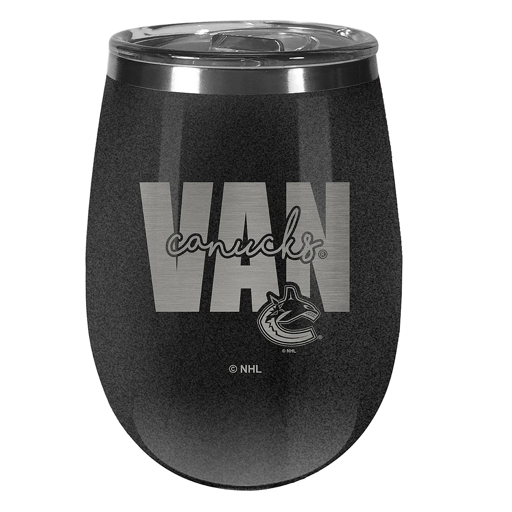 Vancouver Canucks 10oz. Onyx Wine Tumbler