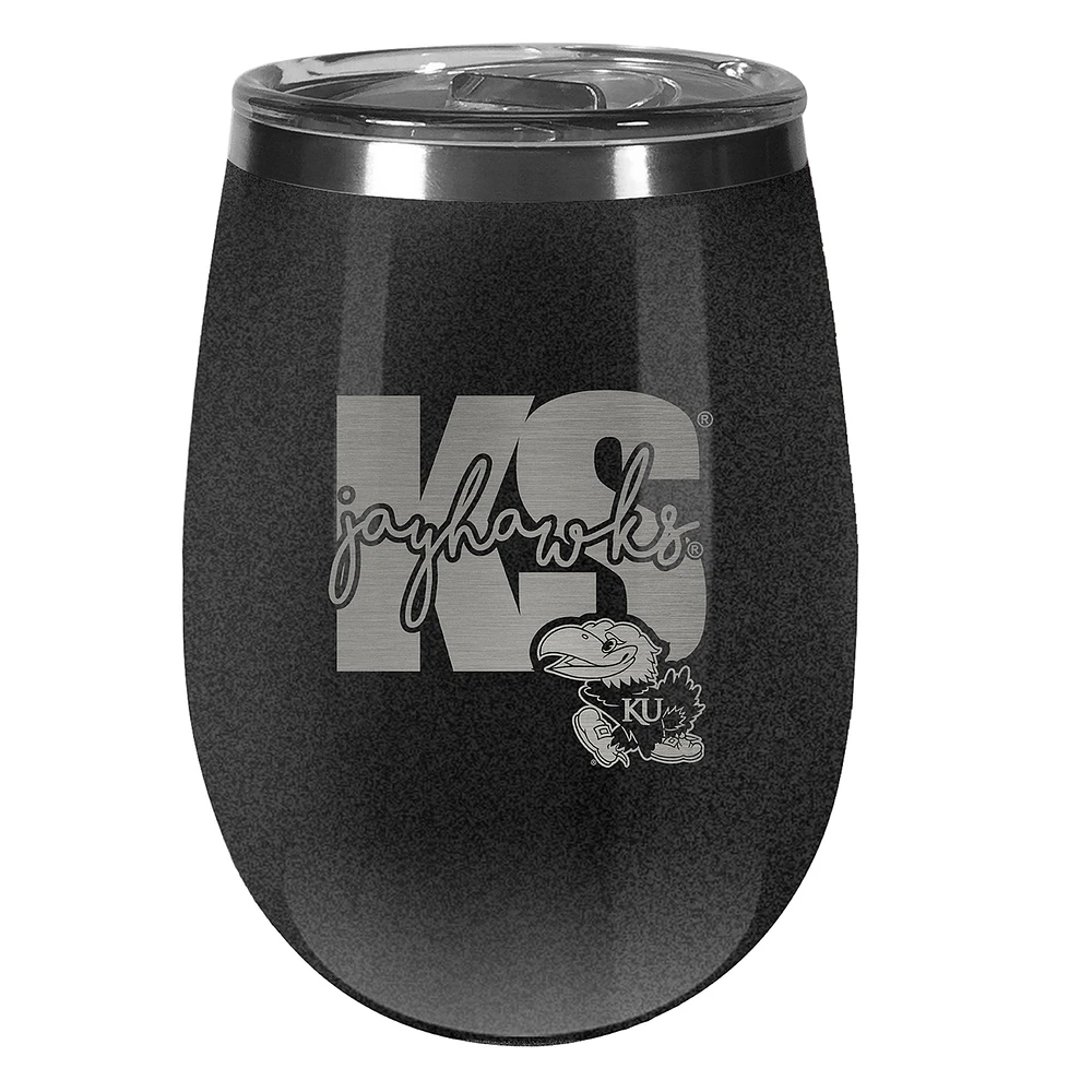 Kansas Jayhawks 10oz. Onyx Wine Tumbler