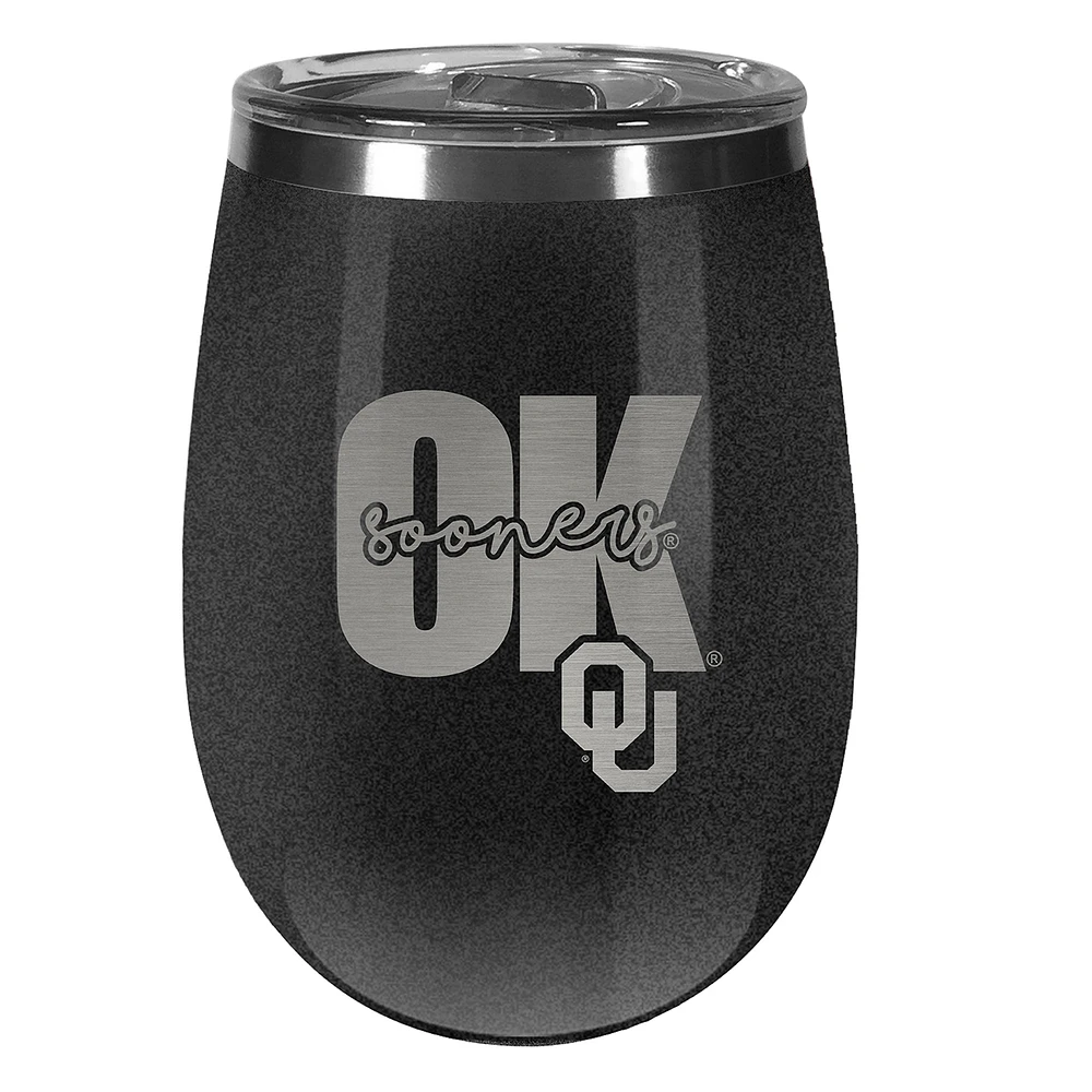 Oklahoma Sooners 10oz. Onyx Wine Tumbler