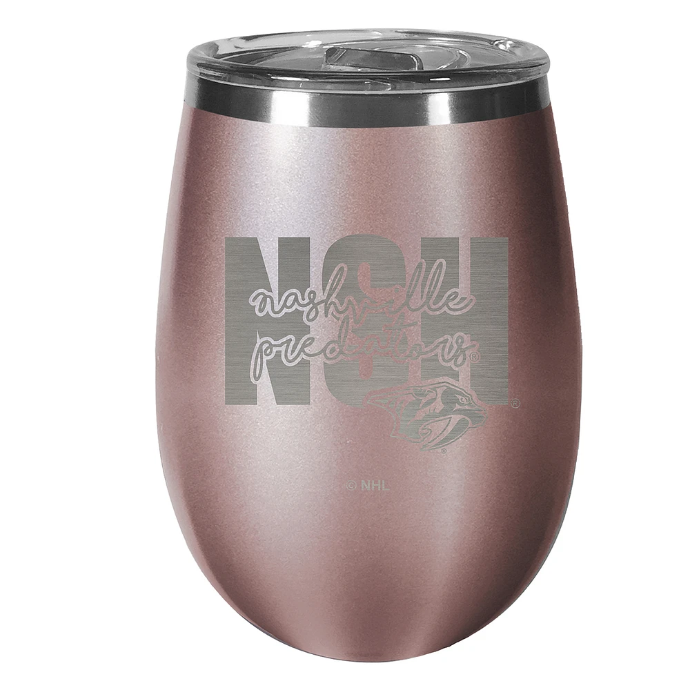 Nashville Predators 10oz. Rose Gold Wine Tumbler