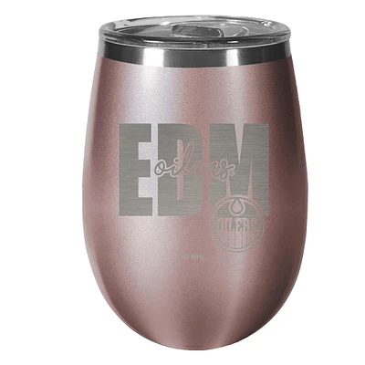 Edmonton Oilers 10oz. Rose Gold Wine Tumbler