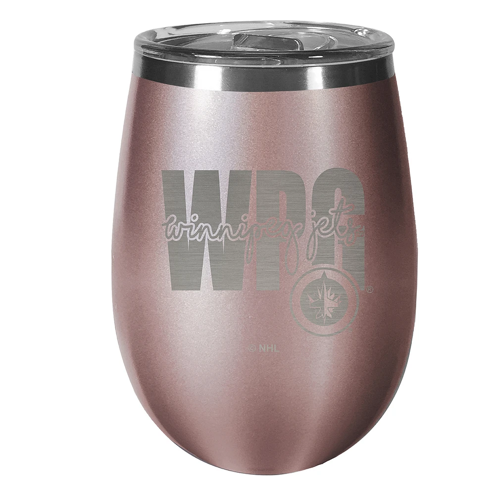 Winnipeg Jets 10oz. Rose Gold Wine Tumbler